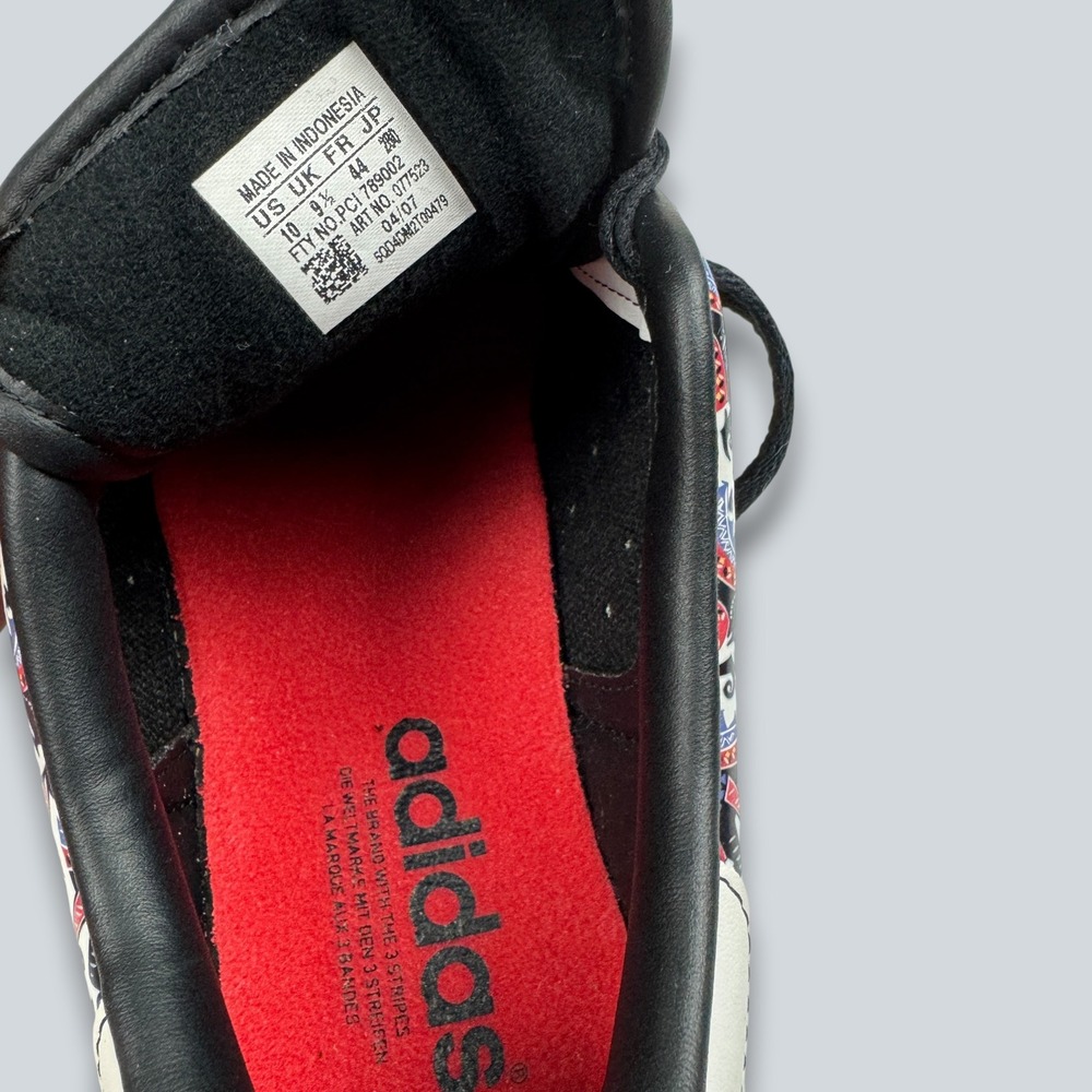 ADIDAS Collab STAN SMITH 2 Athletic Shoes Sz 10 Court Jester Joker Graffiti Art - Picture 13 of 13
